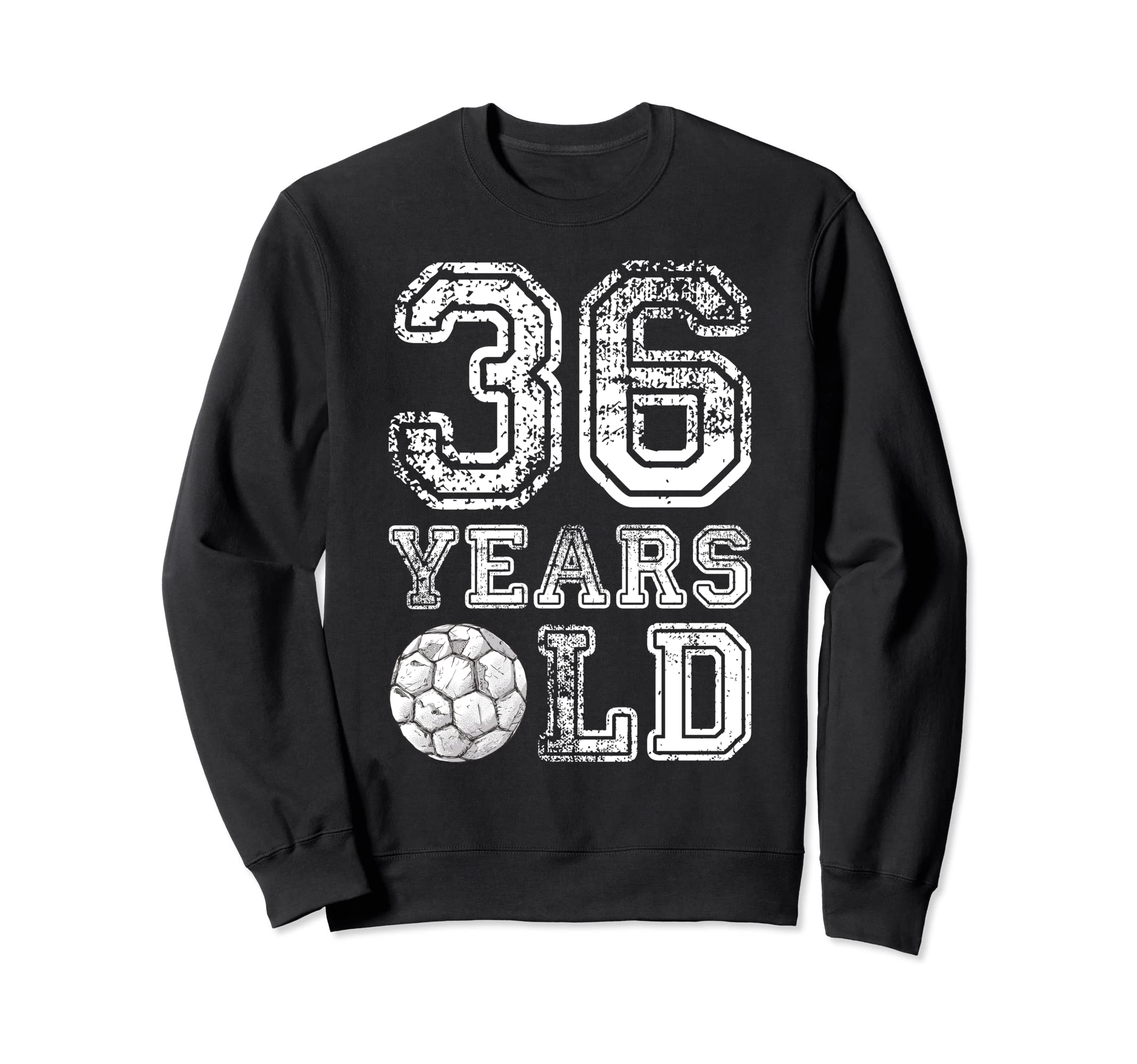 36 Years Old Soccer Sports Sweatshirt - Minimalist Print Men Women - T-Shirt, Sweatshirt, Hoodie