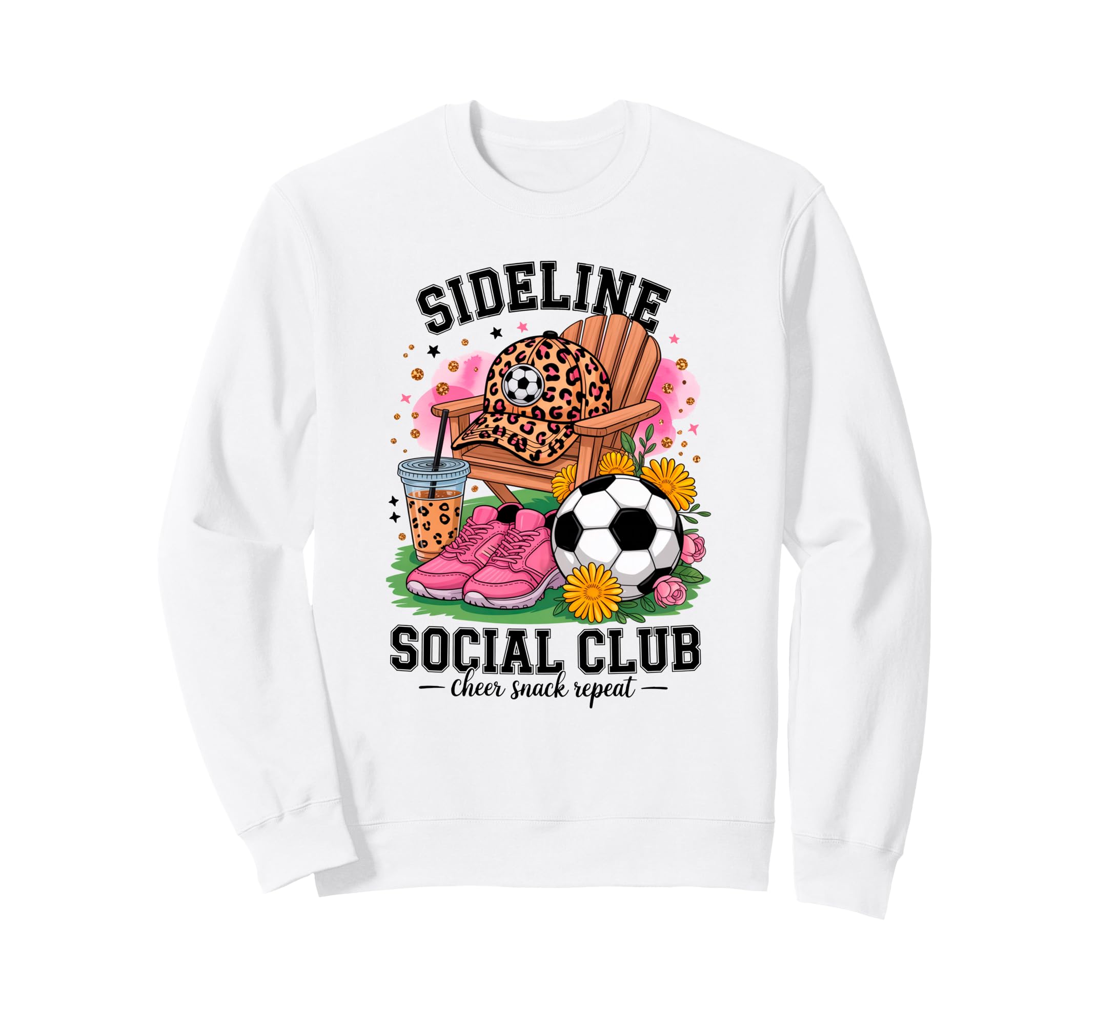 Sideline Social Club Soccer Mom Sweatshirt - Minimalist Print Men Women - T-Shirt, Sweatshirt, Hoodie