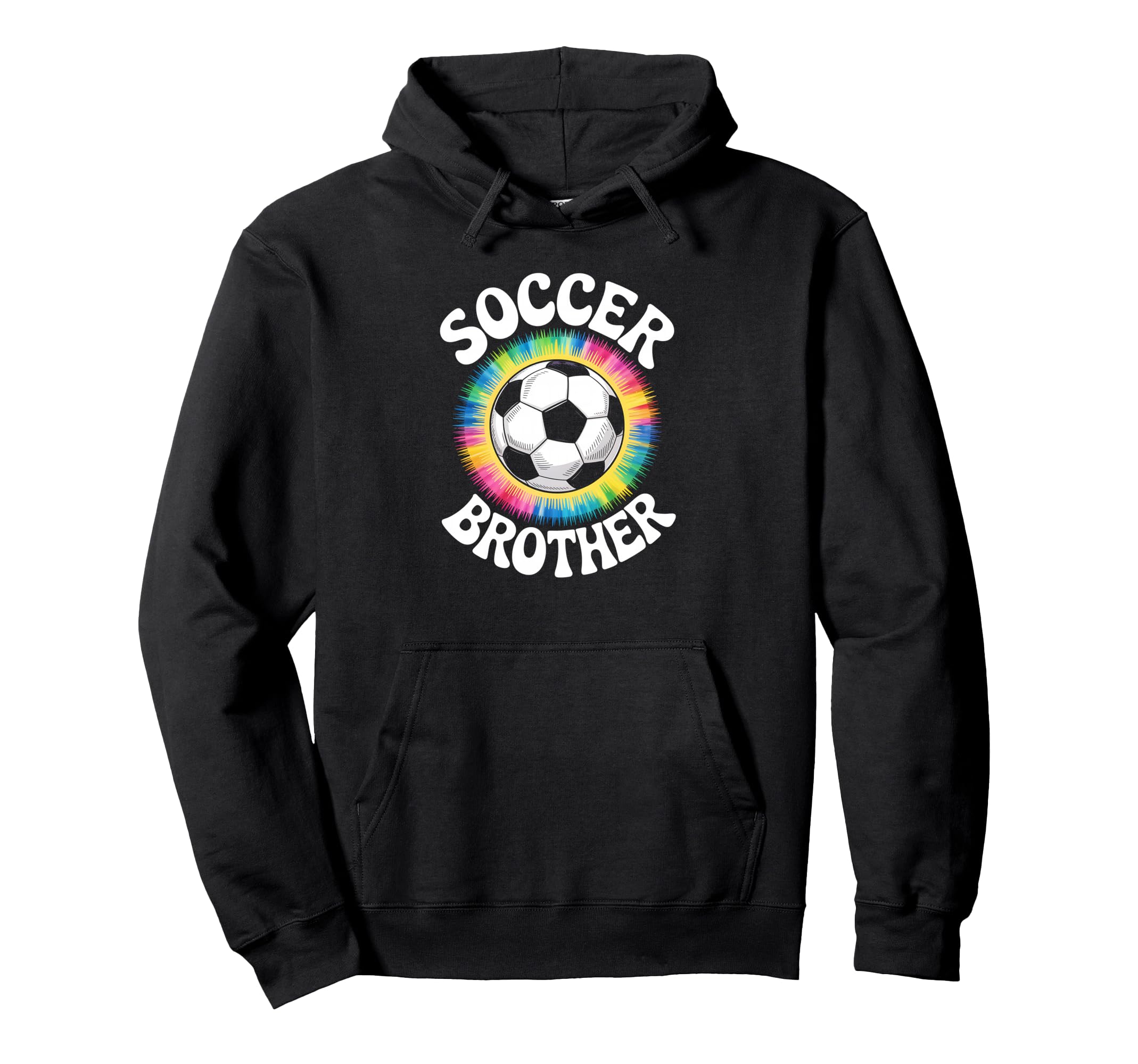 Soccer Brother Tie Dye Spirit Hoodie - Graphic Print for Adults - T-Shirt, Sweatshirt, Hoodie