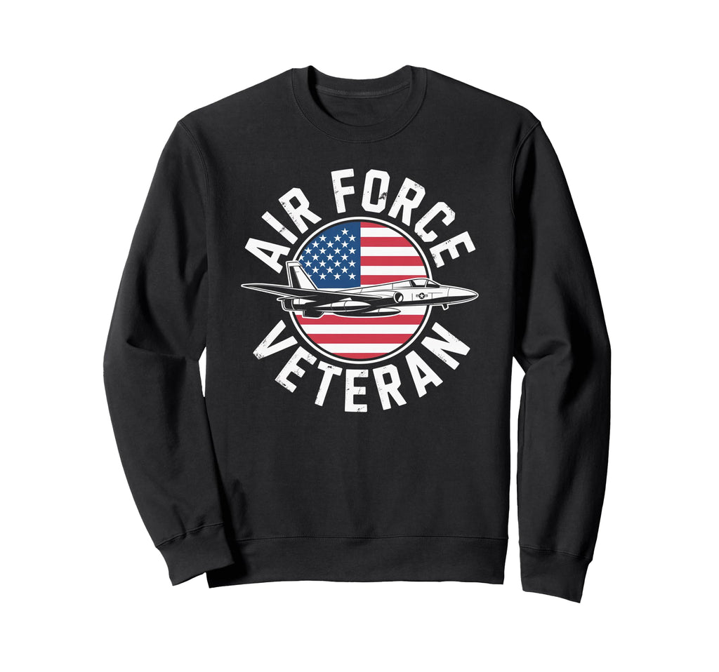 Air Force Veteran Us American Sweatshirt - Casual Everyday Wear Unisex - T-Shirt, Sweatshirt, Hoodie