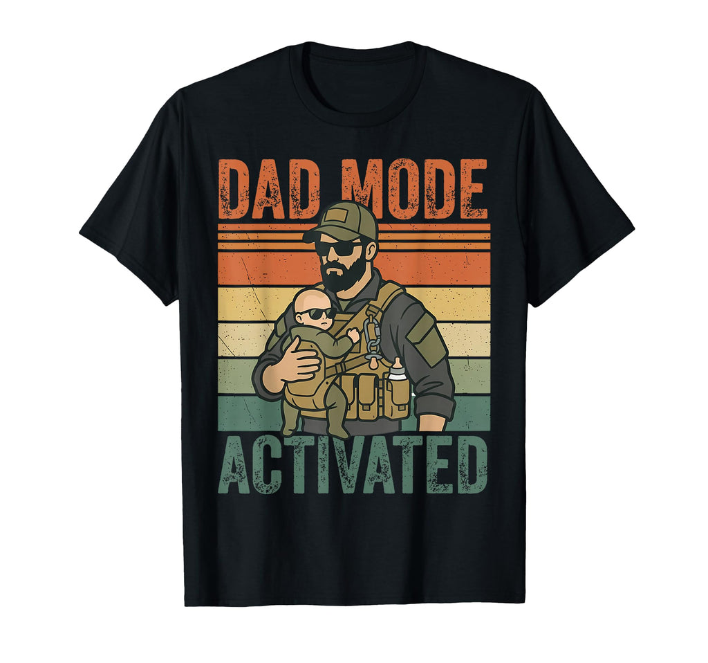 Dad Mode Activated Tactical Dad T-Shirt - Graphic Print for Adults - T-Shirt, Sweatshirt, Hoodie
