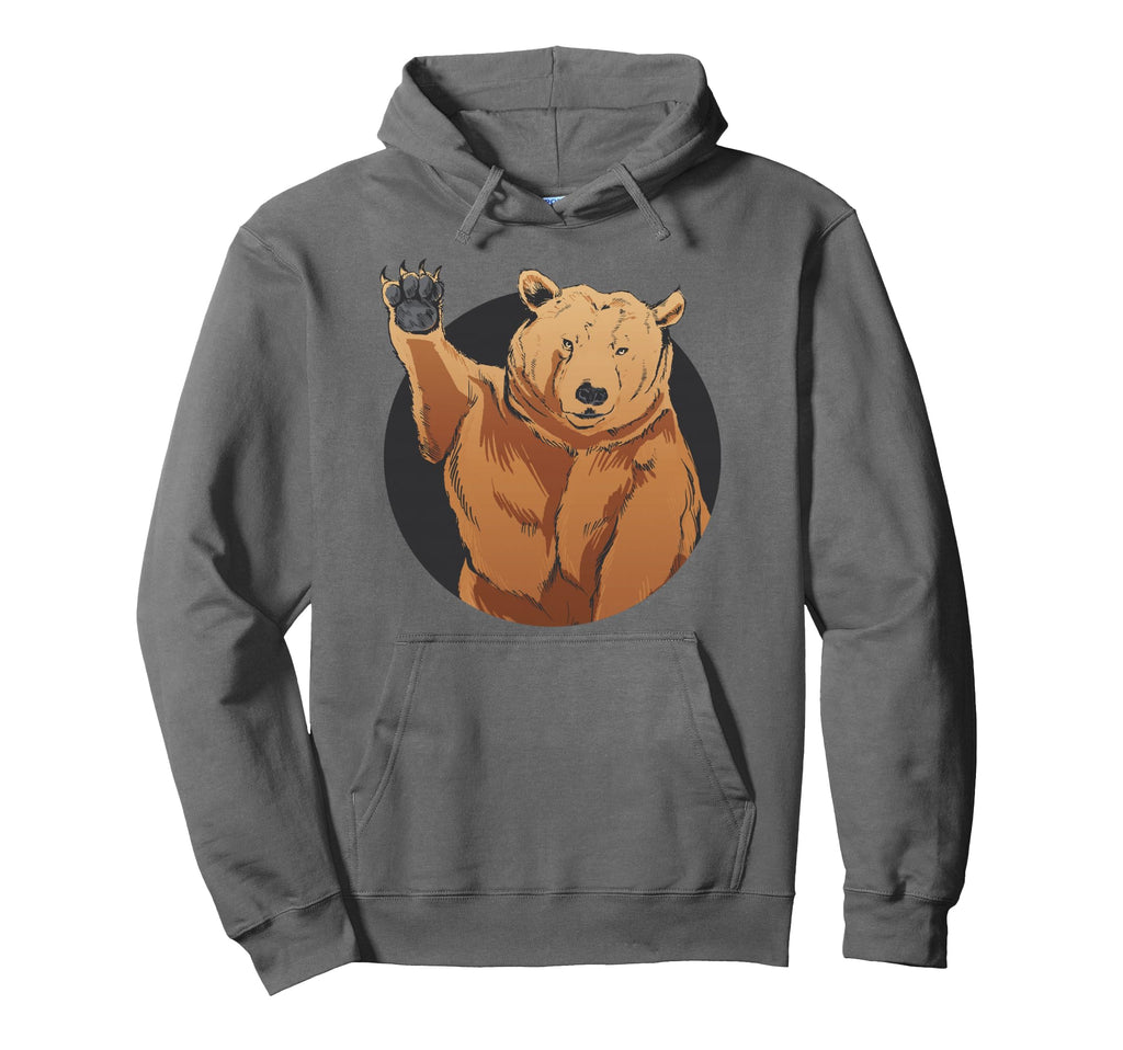 Brown Bears Head Bear Motif Bear Team Hoodie - Casual Everyday Wear Unisex - T-Shirt, Sweatshirt, Hoodie
