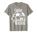 Senior Soccer Boss 2024 Class 2024 Soccer T-Shirt - Graphic Print Men Women - T-Shirt, Sweatshirt, Hoodie