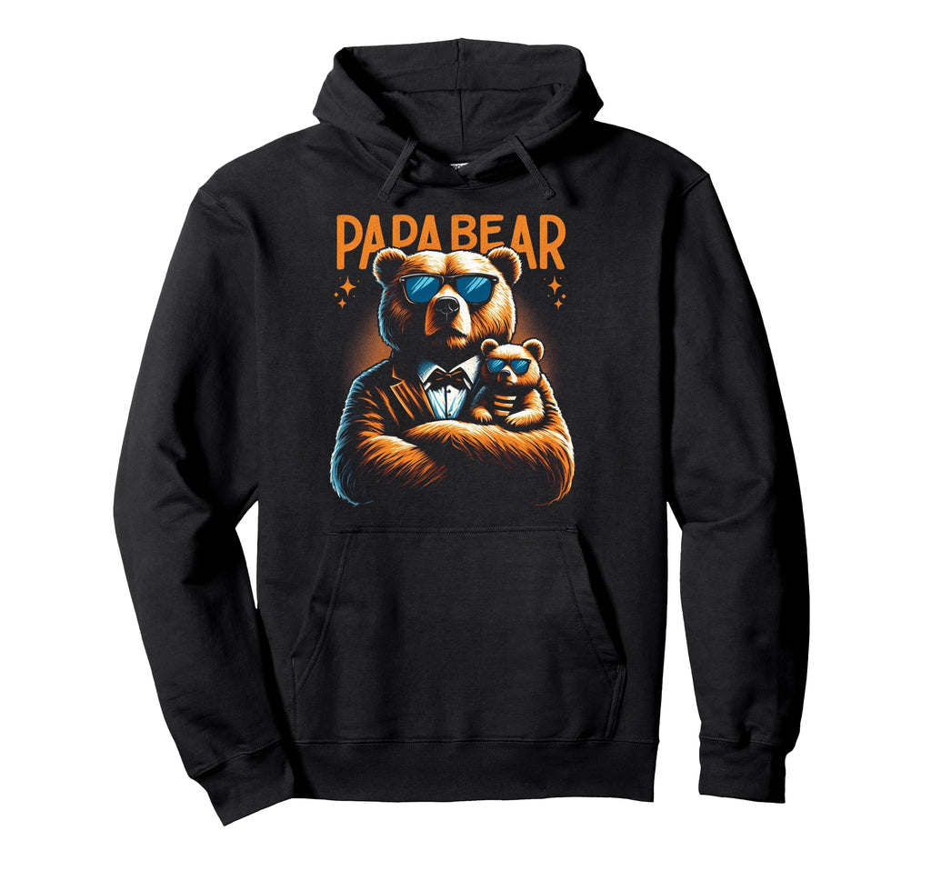 Papa Bear Funny Bears Animal Lover Dad Hoodie - Novelty Apparel Unisex - T-Shirt, Sweatshirt, Hoodie