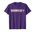 Taekwondo Dad American Usa Flag T-Shirt - Trendy Graphic Men Women - T-Shirt, Sweatshirt, Hoodie