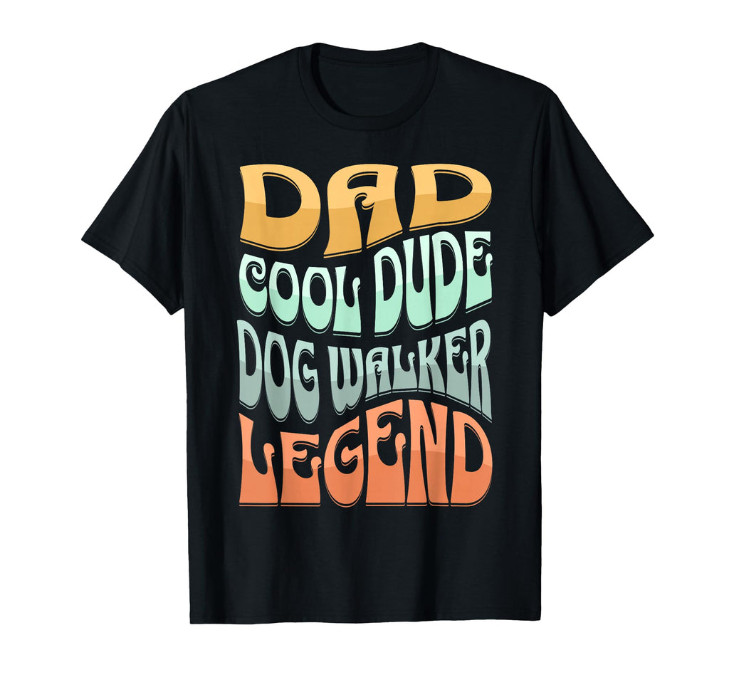 Dad Dog Walker Legend T-Shirt - Minimalist Print Men Women - T-Shirt, Sweatshirt, Hoodie