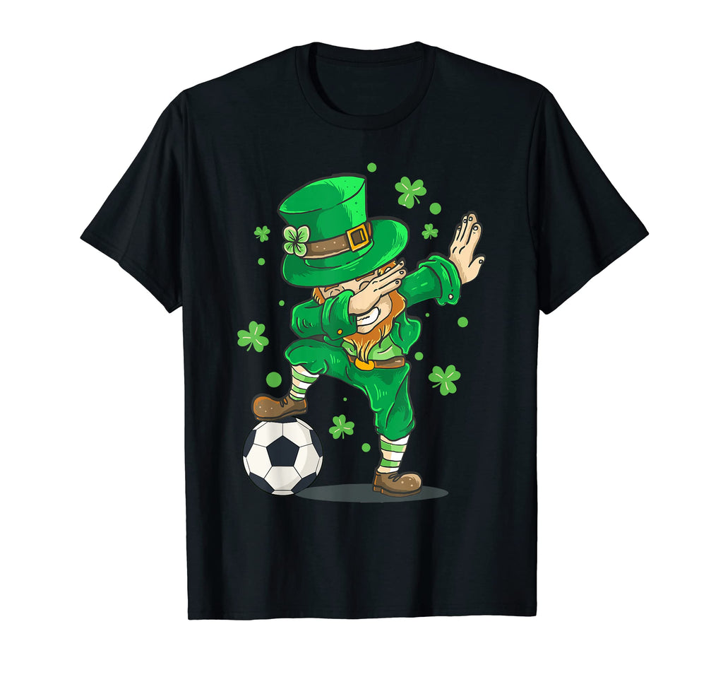 Dabbing Leprechaun Soccer Football St T-Shirt - Fun Novelty Design Unisex - T-Shirt, Sweatshirt, Hoodie
