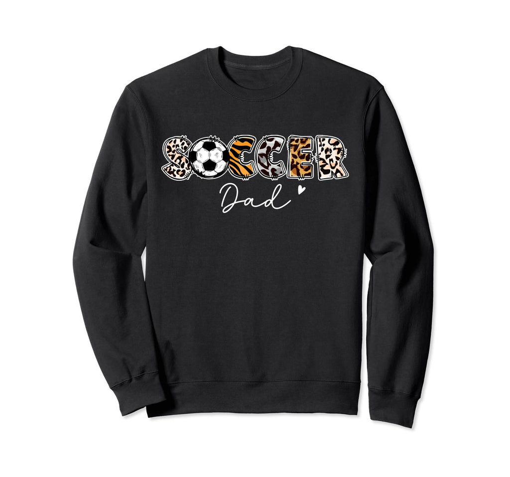 Soccer Dad Leopard Family Matching Sweatshirt - Custom Art Print Men Women - T-Shirt, Sweatshirt, Hoodie
