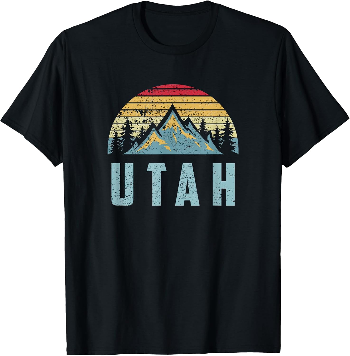 Utah Retro Vintage Mountains Hiking Nature - Adult & Kids T-Shirts, Sweatshirts & Hoodies apparel design preview 1