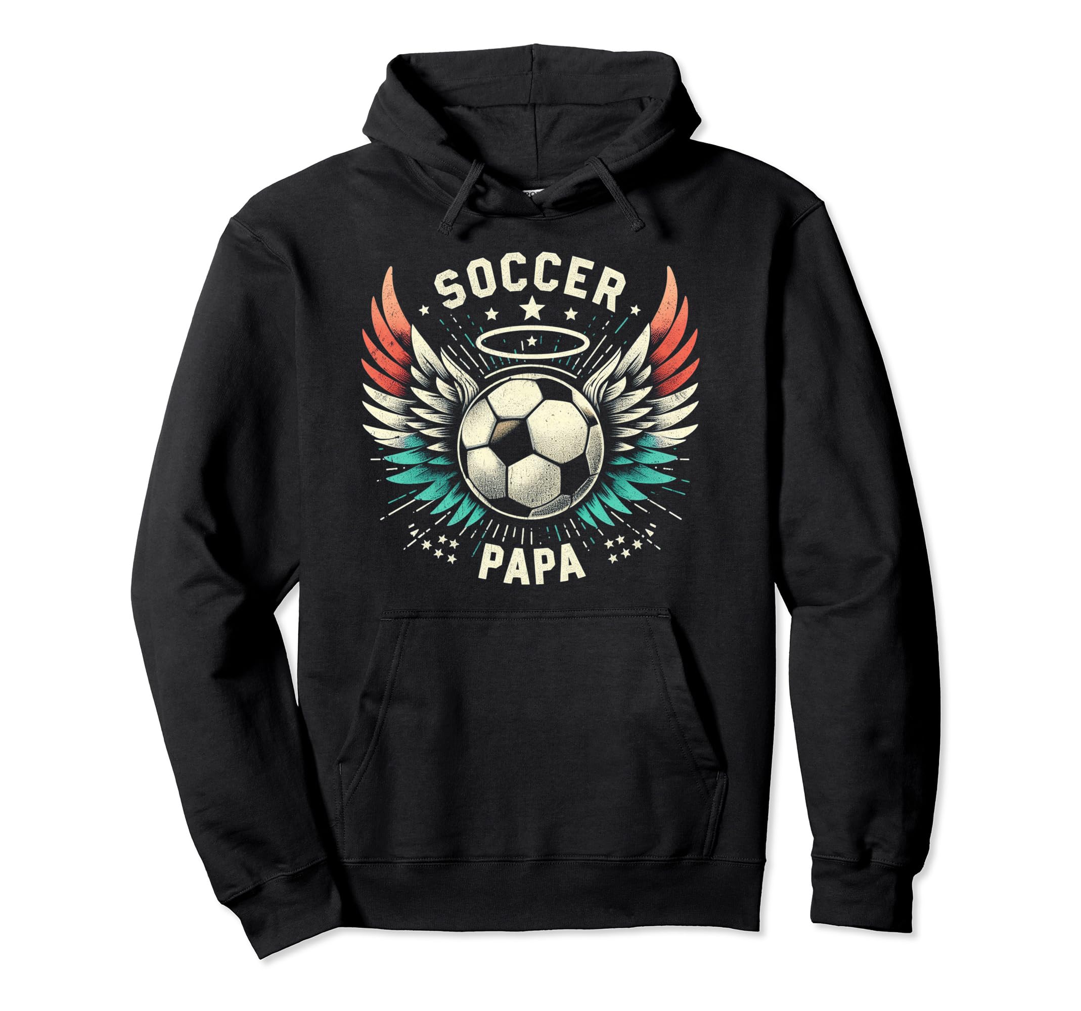 Soccer Papa Family Matching Dad Hoodie - Aesthetic Graphic Men Women - T-Shirt, Sweatshirt, Hoodie