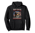 This Dad Is Legendary Fathers Day Beard Hoodie - Graphic Print Men Women - T-Shirt, Sweatshirt, Hoodie