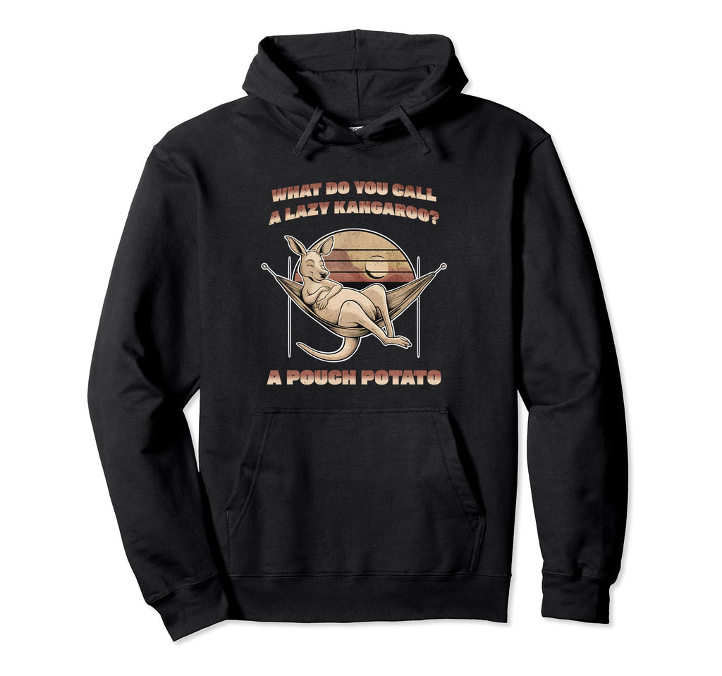Funny Fathers Day 2024 Kangaroo Dad Joke Hoodie - Trendy Graphic Unisex - T-Shirt, Sweatshirt, Hoodie