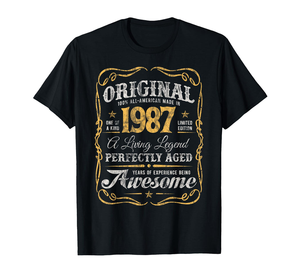 Original Made 1987 37Th Birthday T-Shirt - Casual Everyday Wear Unisex - T-Shirt, Sweatshirt, Hoodie