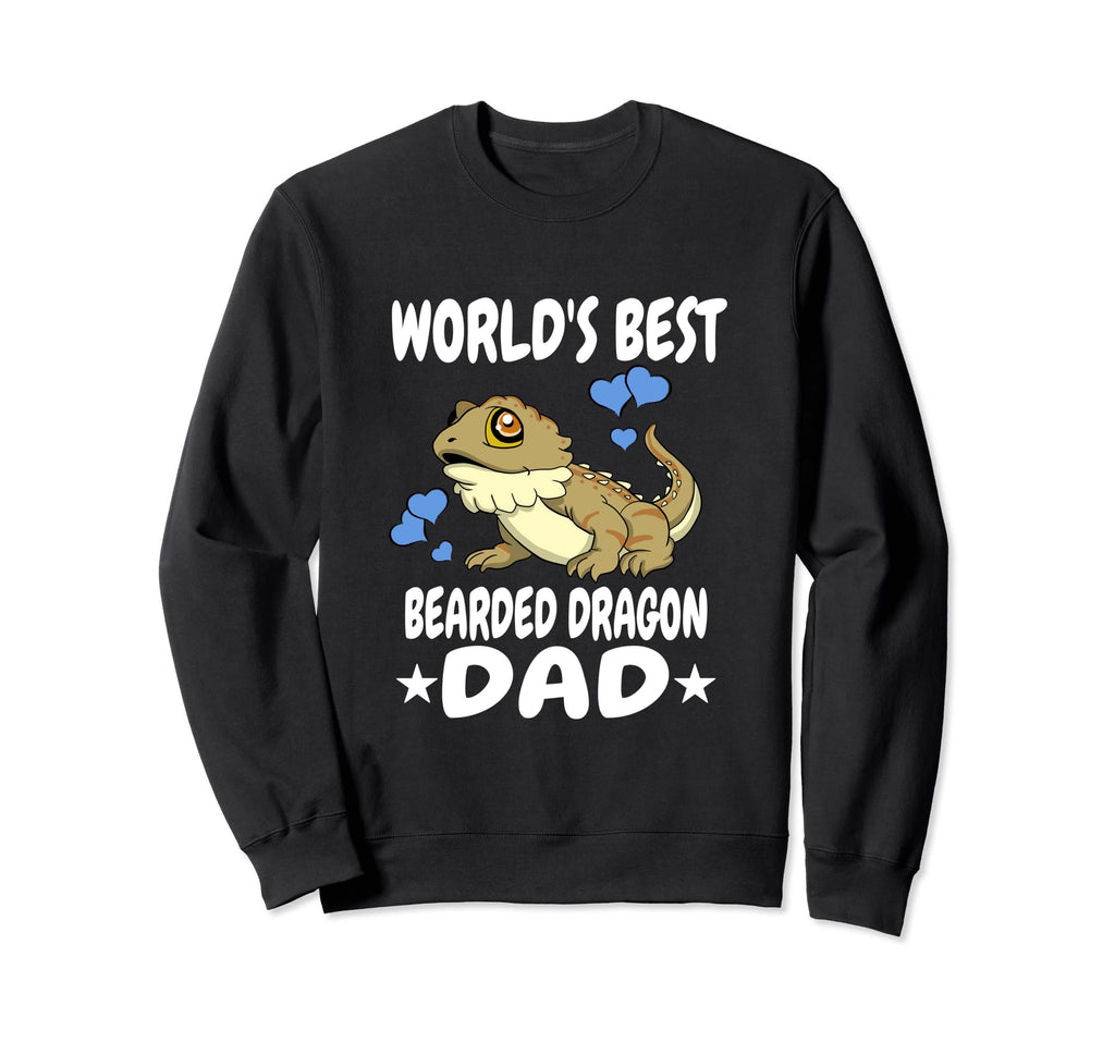 Worlds Best Bearded Dragon Dad Sweatshirt - Trendy Graphic for Adults - T-Shirt, Sweatshirt, Hoodie