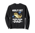 Worlds Best Bearded Dragon Dad Sweatshirt - Trendy Graphic for Adults - T-Shirt, Sweatshirt, Hoodie