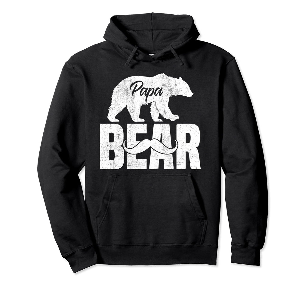 Papa Bear Fathers Day Grandpa Papa Hoodie - Novelty Apparel for Adults - T-Shirt, Sweatshirt, Hoodie