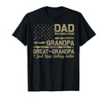Dad Grandpa Great Grandpa Camo T-Shirt - Fun Novelty Design Unisex - T-Shirt, Sweatshirt, Hoodie