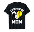 Loud Proud Mom Soccer Softball Heart T-Shirt - Novelty Apparel for Adults - T-Shirt, Sweatshirt, Hoodie