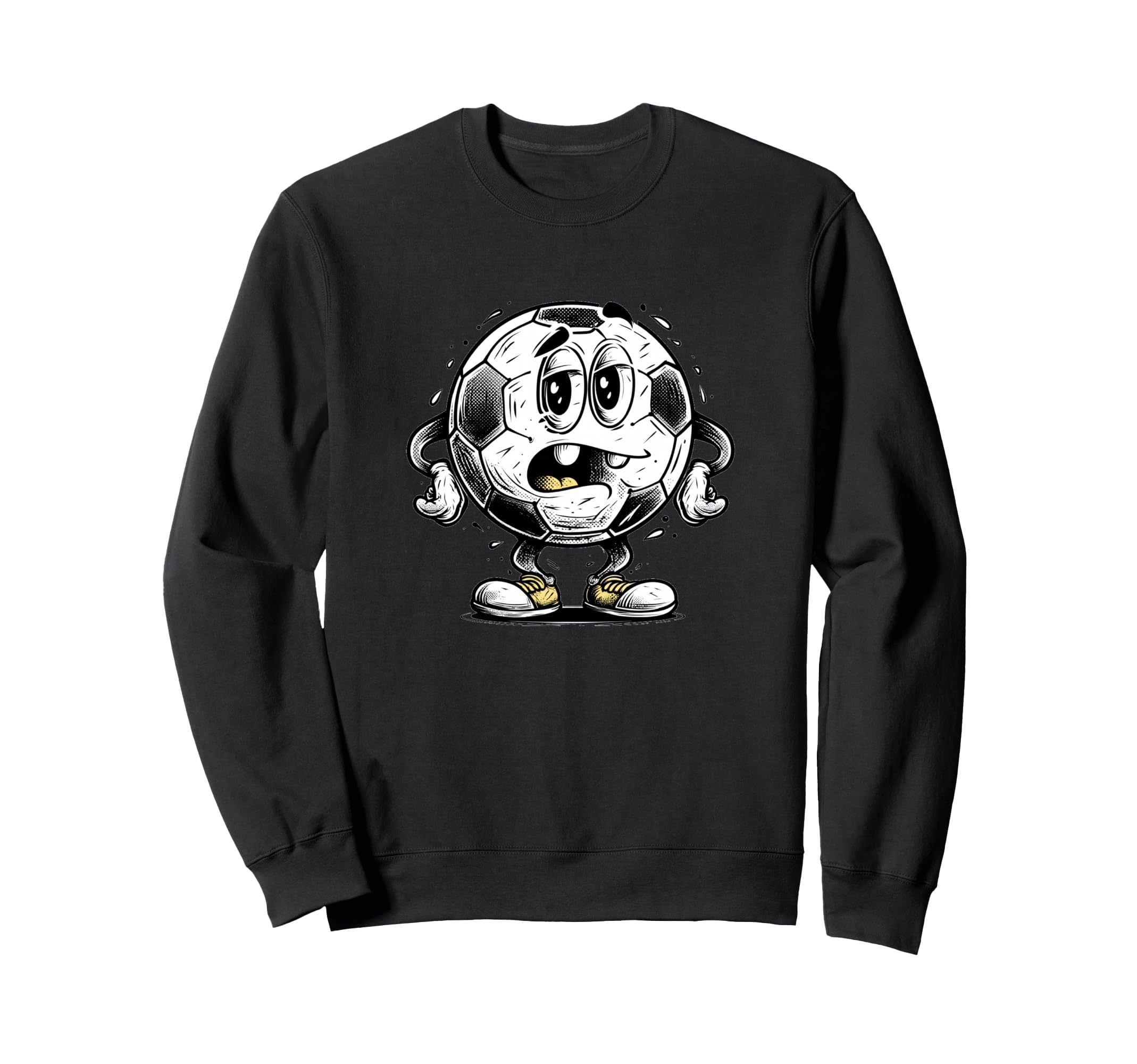 Funny Cartoon Ball Costume Soccer Sweatshirt - Trendy Graphic for Adults - T-Shirt, Sweatshirt, Hoodie