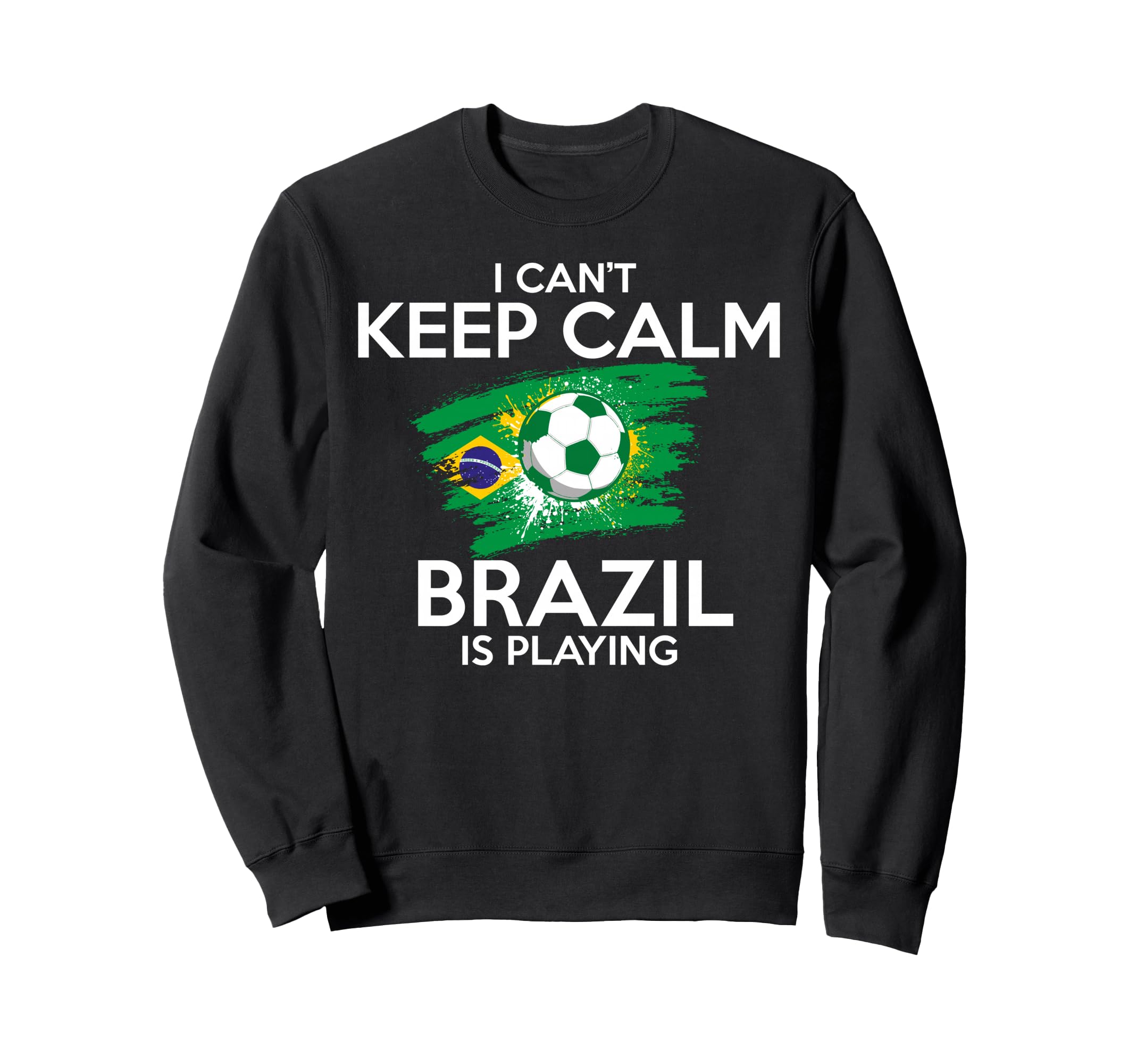Brazil Soccer Football Game Player Sweatshirt - Minimalist Print Men Women - T-Shirt, Sweatshirt, Hoodie