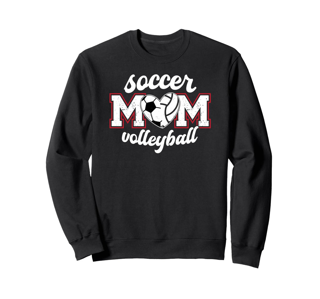 Soccer Volleyball Mom Ballers Sweatshirt - Trendy Graphic for Adults - T-Shirt, Sweatshirt, Hoodie