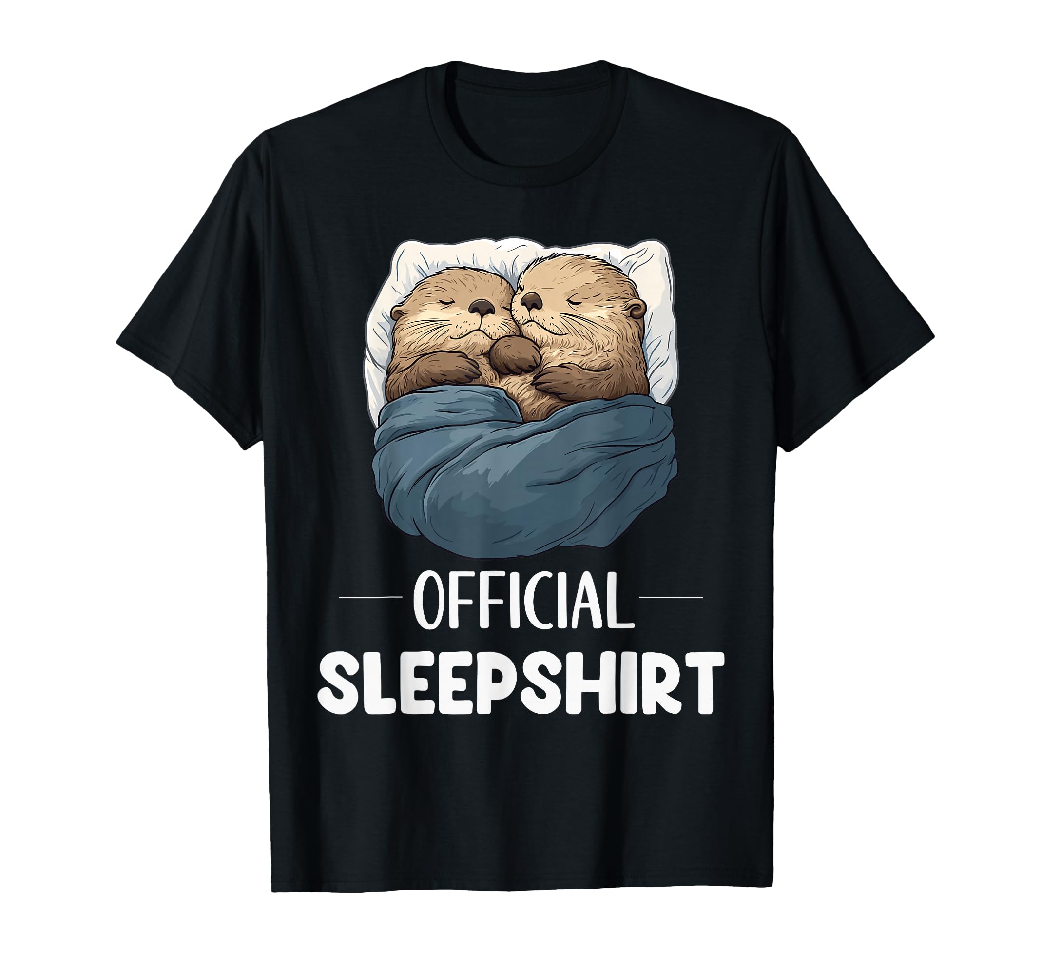 Sleepshirt Sleeping Sea Otter Animal T-Shirt - Novelty Apparel Unisex - T-Shirt, Sweatshirt, Hoodie