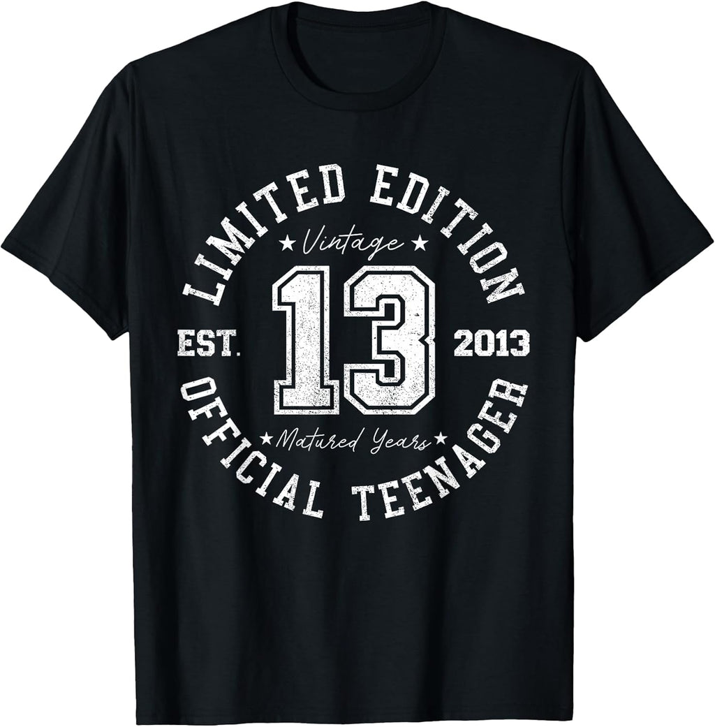 Official Teenager 13th Birthday 13 Years Old 2013 - Adult & Kids T-Shirts, Sweatshirts & Hoodies apparel design preview 1