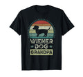 Wiener Dog Grandpa Fathers Day T-Shirt - Aesthetic Graphic for Adults - T-Shirt, Sweatshirt, Hoodie