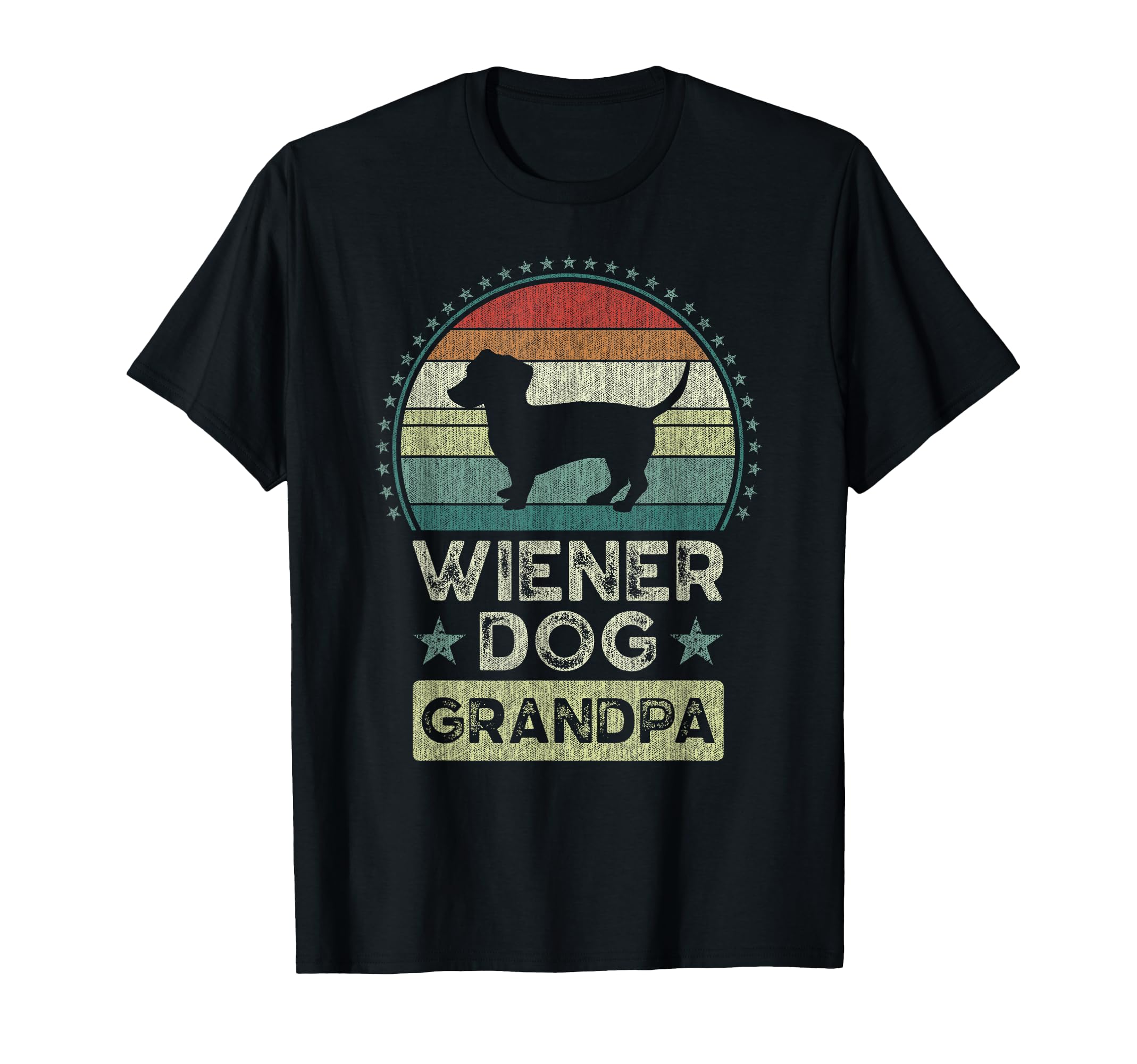Wiener Dog Grandpa Fathers Day T-Shirt - Aesthetic Graphic for Adults - T-Shirt, Sweatshirt, Hoodie