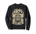 Biker 1977 Ride Birthday Sweatshirt - Streetwear Style for Adults - T-Shirt, Sweatshirt, Hoodie