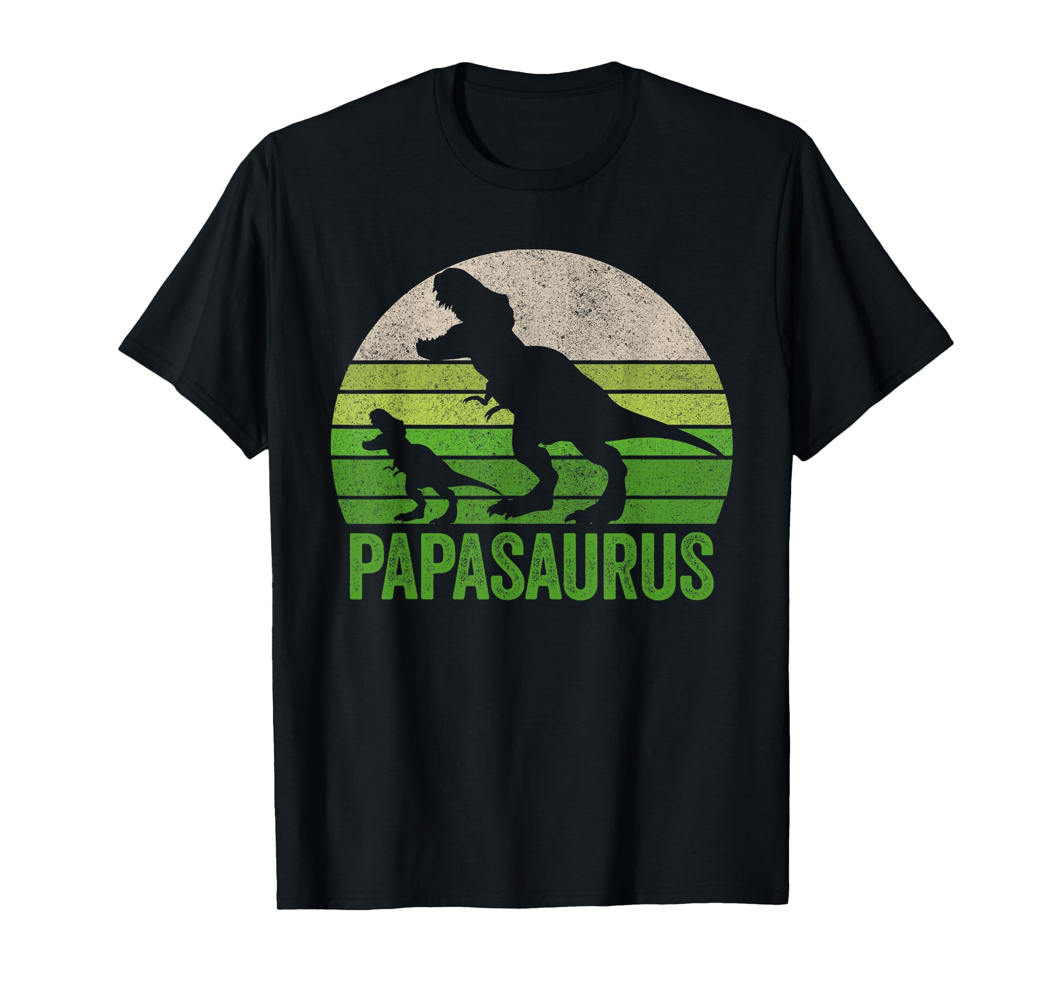 Papasaurus Dad Funny Papa Two Dinosaurs T-Shirt - Graphic Print Unisex - T-Shirt, Sweatshirt, Hoodie