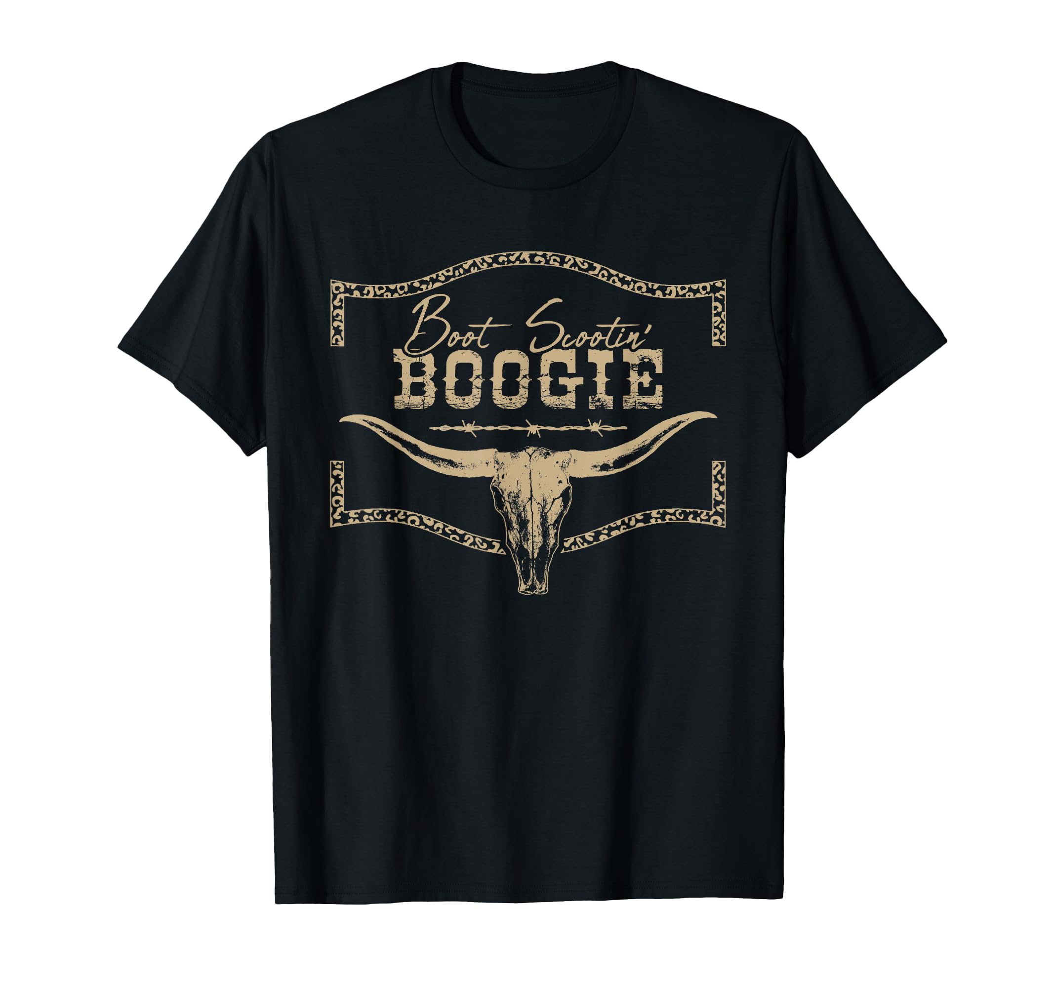 Boot Scootin Boogie Bull Skull T-Shirt - Casual Everyday Wear for Adults - T-Shirt, Sweatshirt, Hoodie