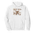 Twin Dads Club First Time Dad Twins Hoodie - Minimalist Print for Adults - T-Shirt, Sweatshirt, Hoodie