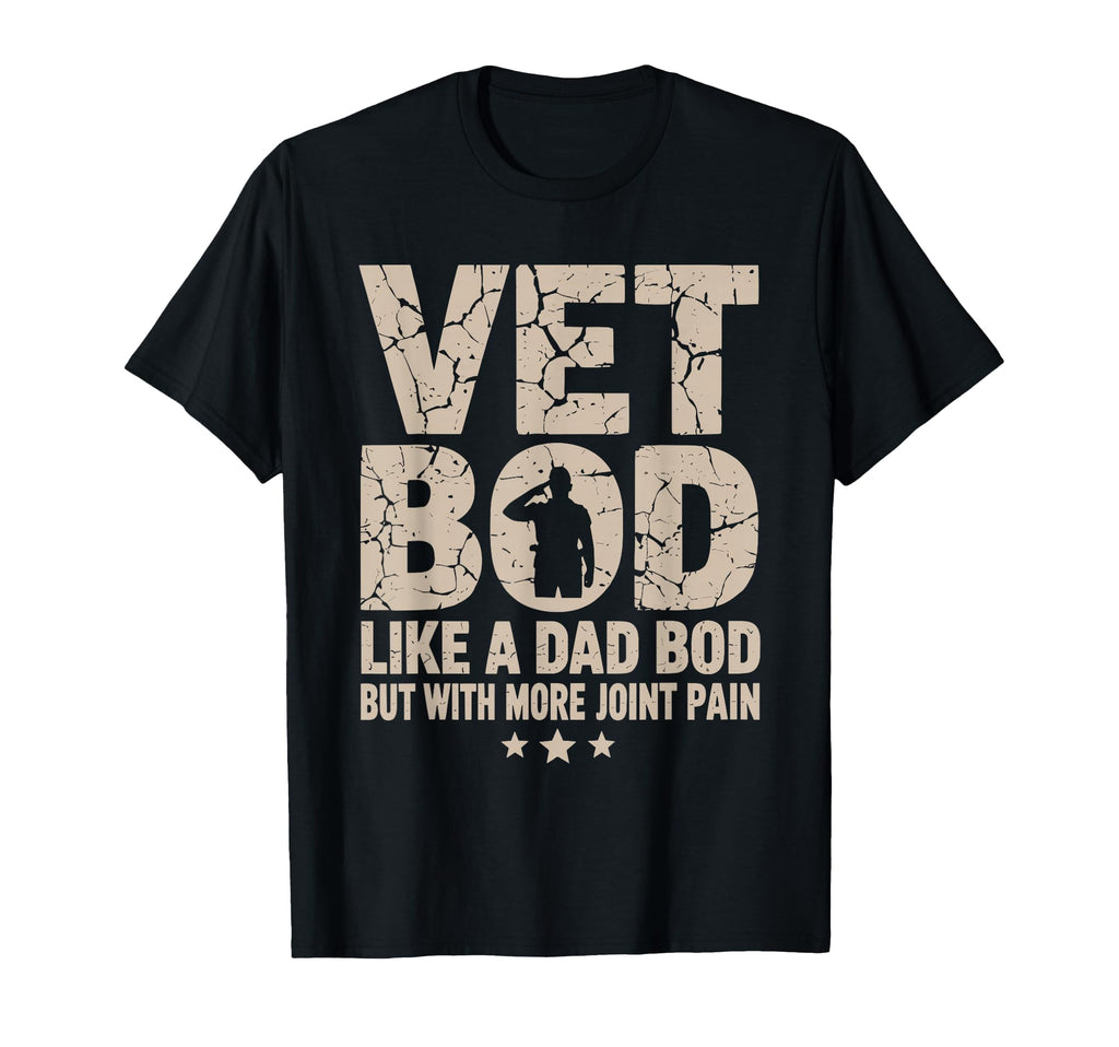 Vet Bod Like Dad Bod But More Joint T-Shirt - Minimalist Print Men Women - T-Shirt, Sweatshirt, Hoodie