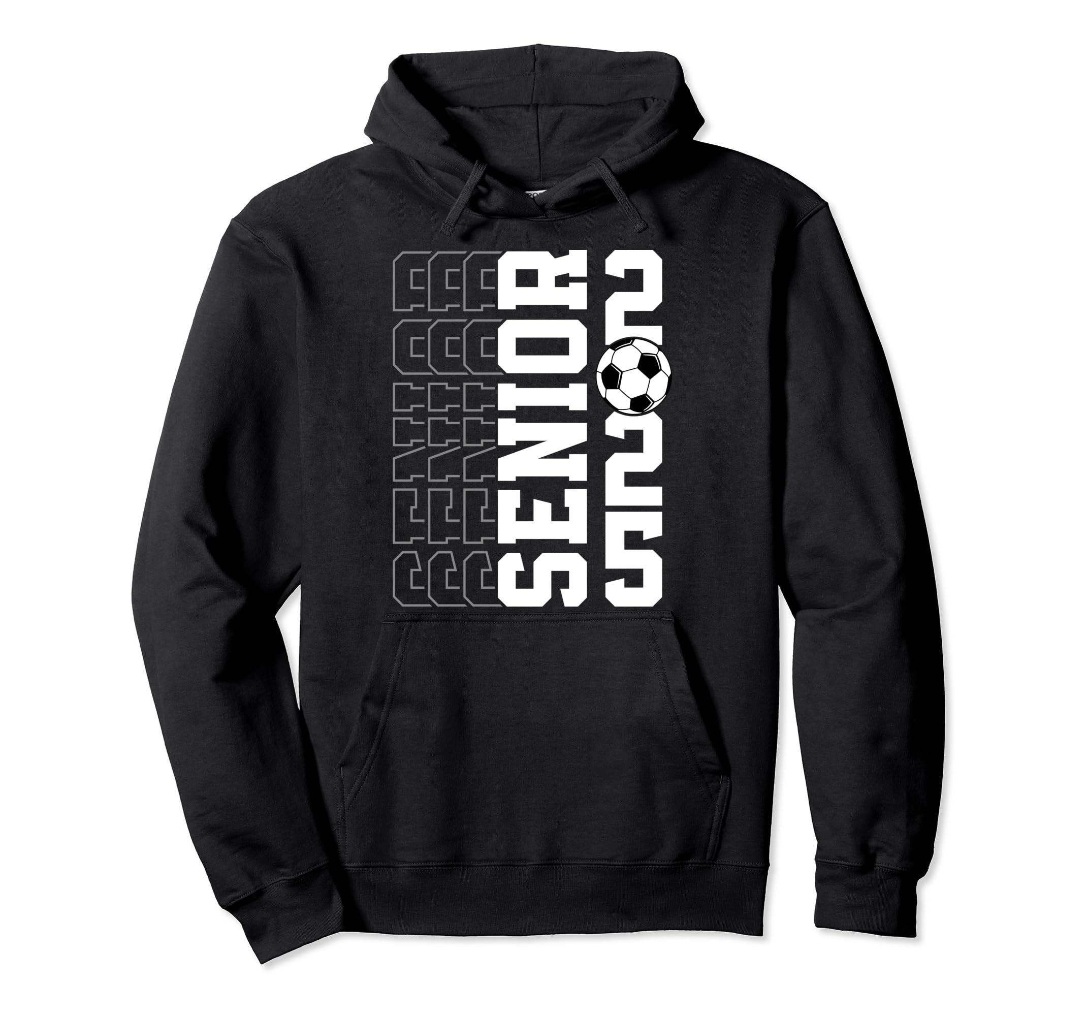 Class 2025 Graduation Senior Soccer Hoodie - Aesthetic Graphic Men Women - T-Shirt, Sweatshirt, Hoodie