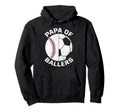 Funny Papa Son Daughter Ballers Hoodie - Novelty Apparel Men Women - T-Shirt, Sweatshirt, Hoodie