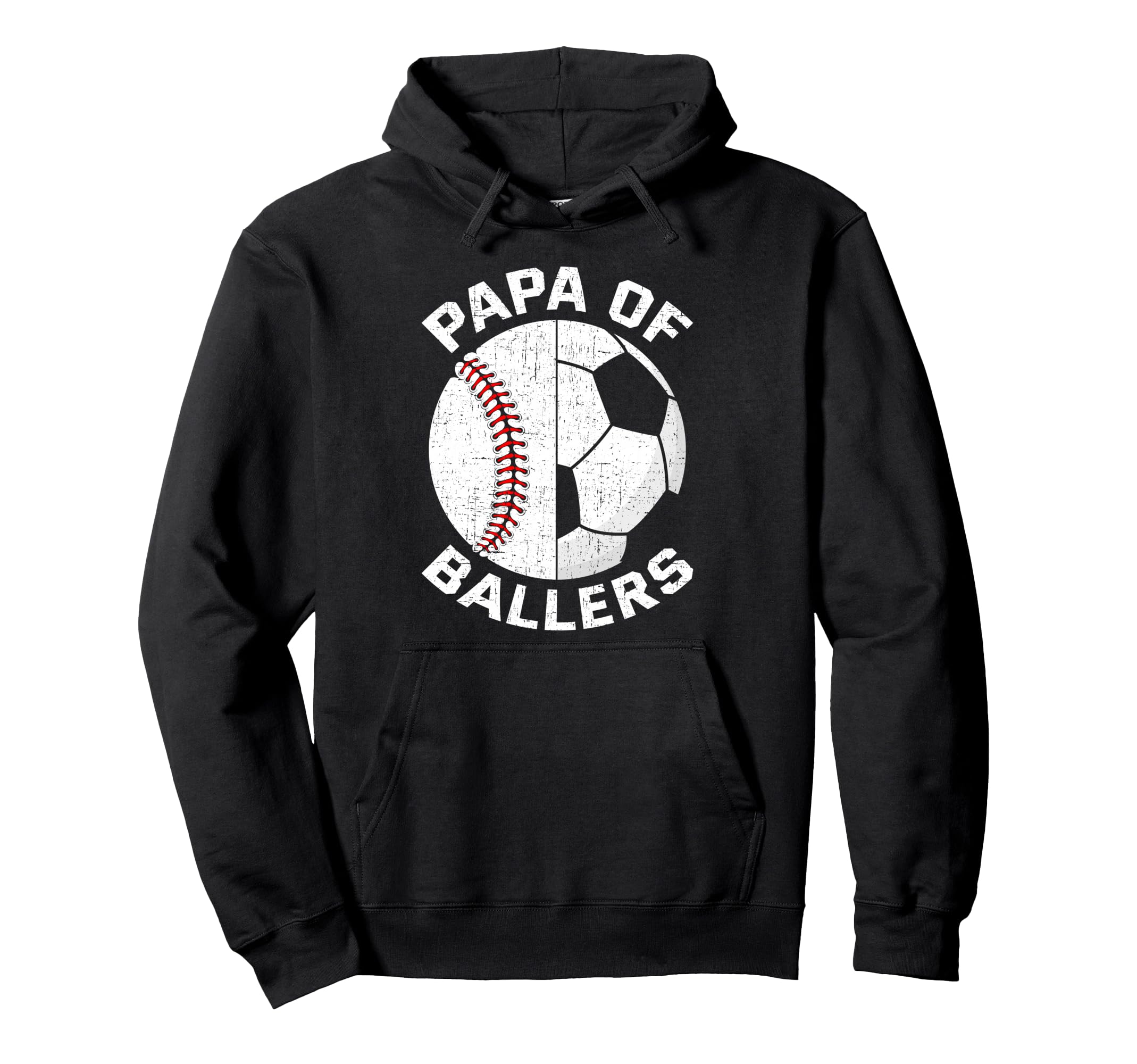 Funny Papa Son Daughter Ballers Hoodie - Novelty Apparel Men Women - T-Shirt, Sweatshirt, Hoodie