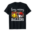 Busy Raising Ballers Baseball Softball T-Shirt - Unique Graphic for Adults - T-Shirt, Sweatshirt, Hoodie