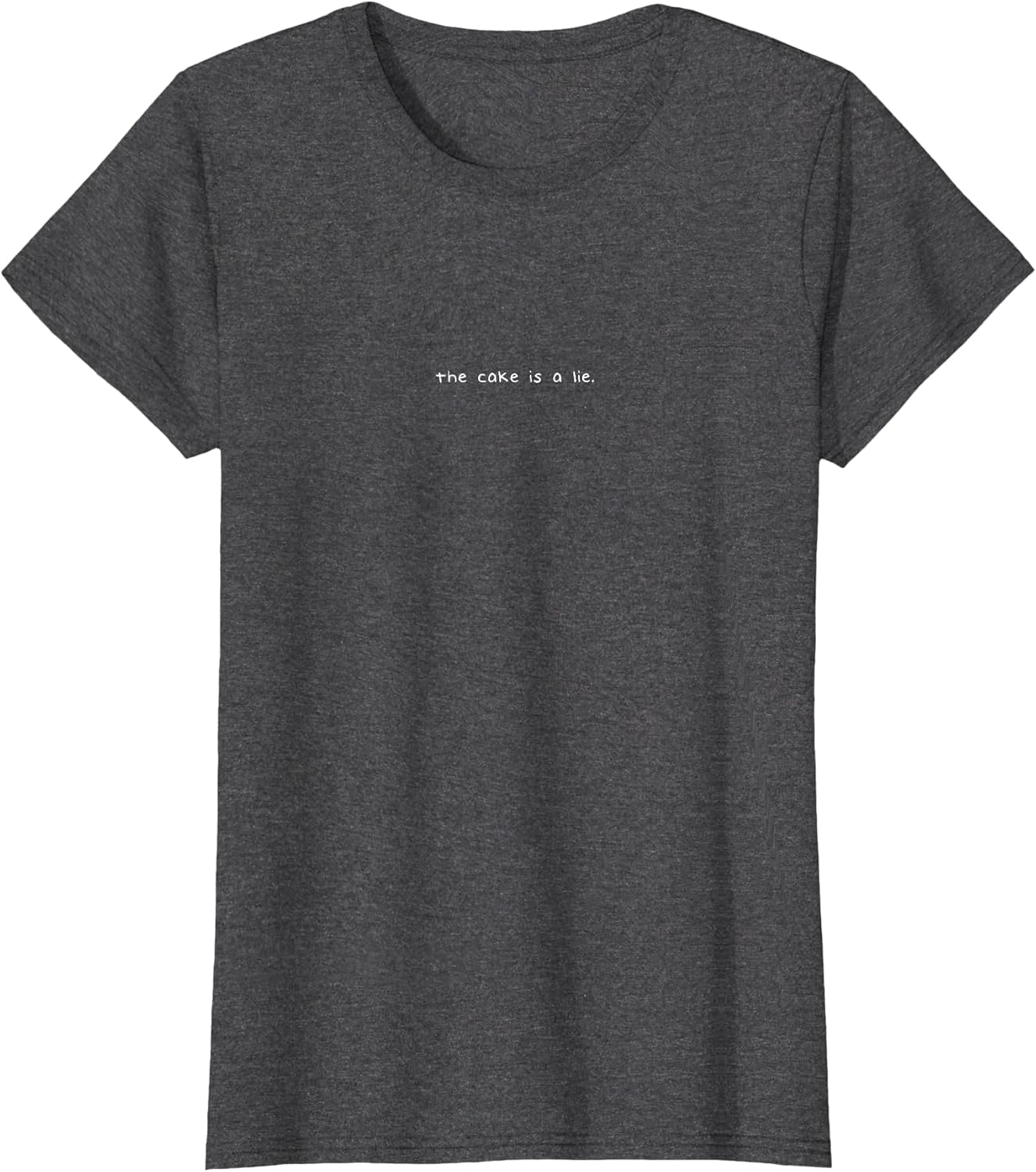 The Cake Is a Lie Minimalist Gaming Quote Design - Adult & Kids T-Shirts, Sweatshirts & Hoodies apparel design preview 1