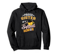 Proud Sister Softball Senior 2027 Graduate Hoodie - Novelty Apparel Unisex - T-Shirt, Sweatshirt, Hoodie