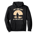 I Cant Work Today My Arm Is Cast Fish Fan Hoodie - Novelty Apparel Unisex - T-Shirt, Sweatshirt, Hoodie