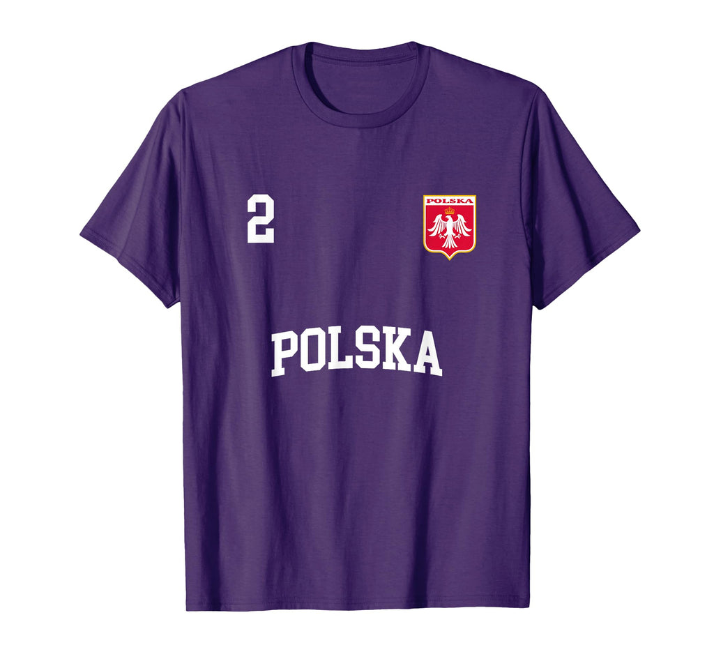 Poland Team Sports Number 2 Soccer T-Shirt - Minimalist Print for Adults - T-Shirt, Sweatshirt, Hoodie