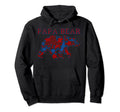 Papa Bear Best Father Ever Hoodie - Custom Art Print for Adults - T-Shirt, Sweatshirt, Hoodie