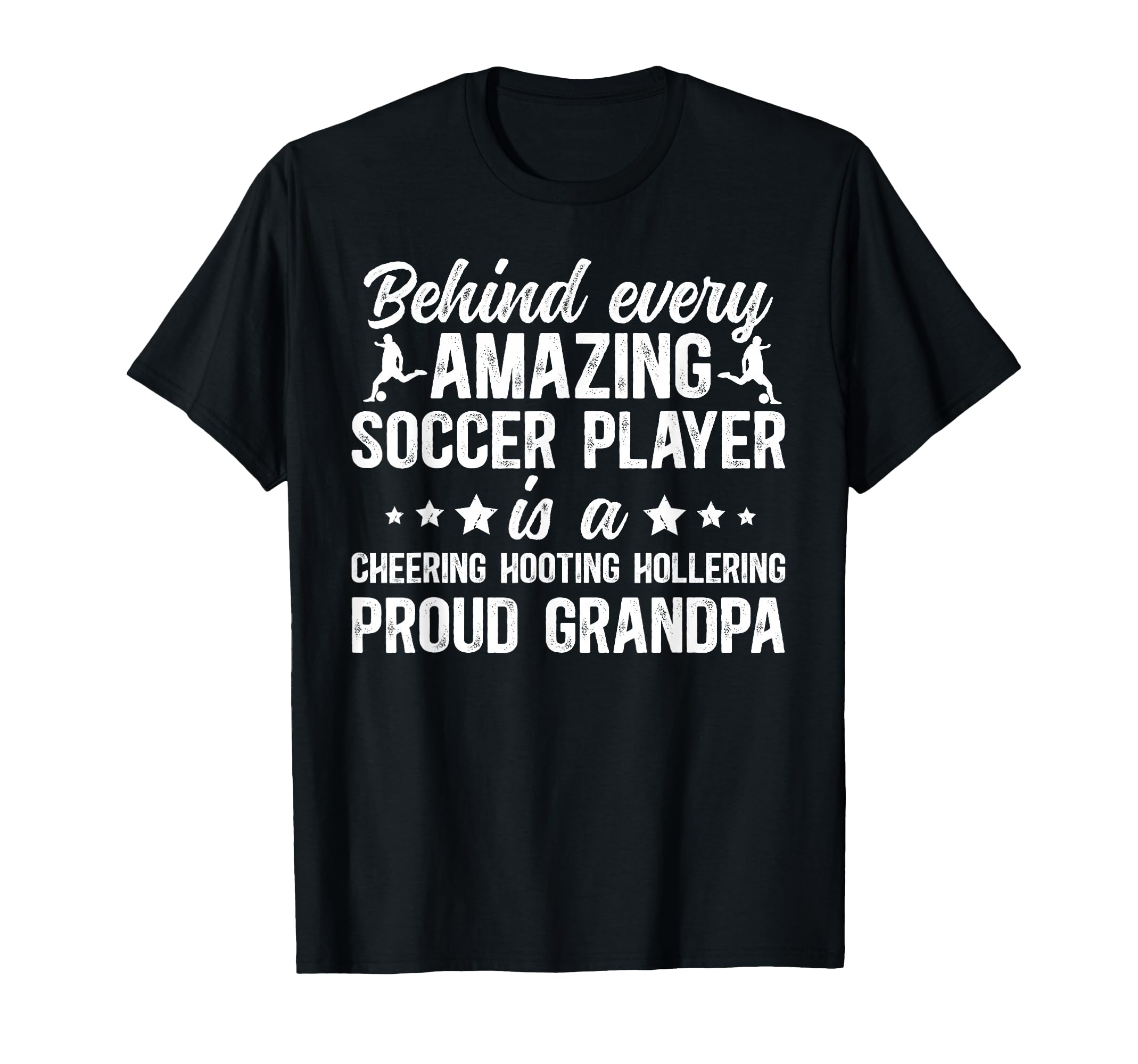 Proud Grandpa Soccer Player T-Shirt - Casual Everyday Wear Unisex - T-Shirt, Sweatshirt, Hoodie
