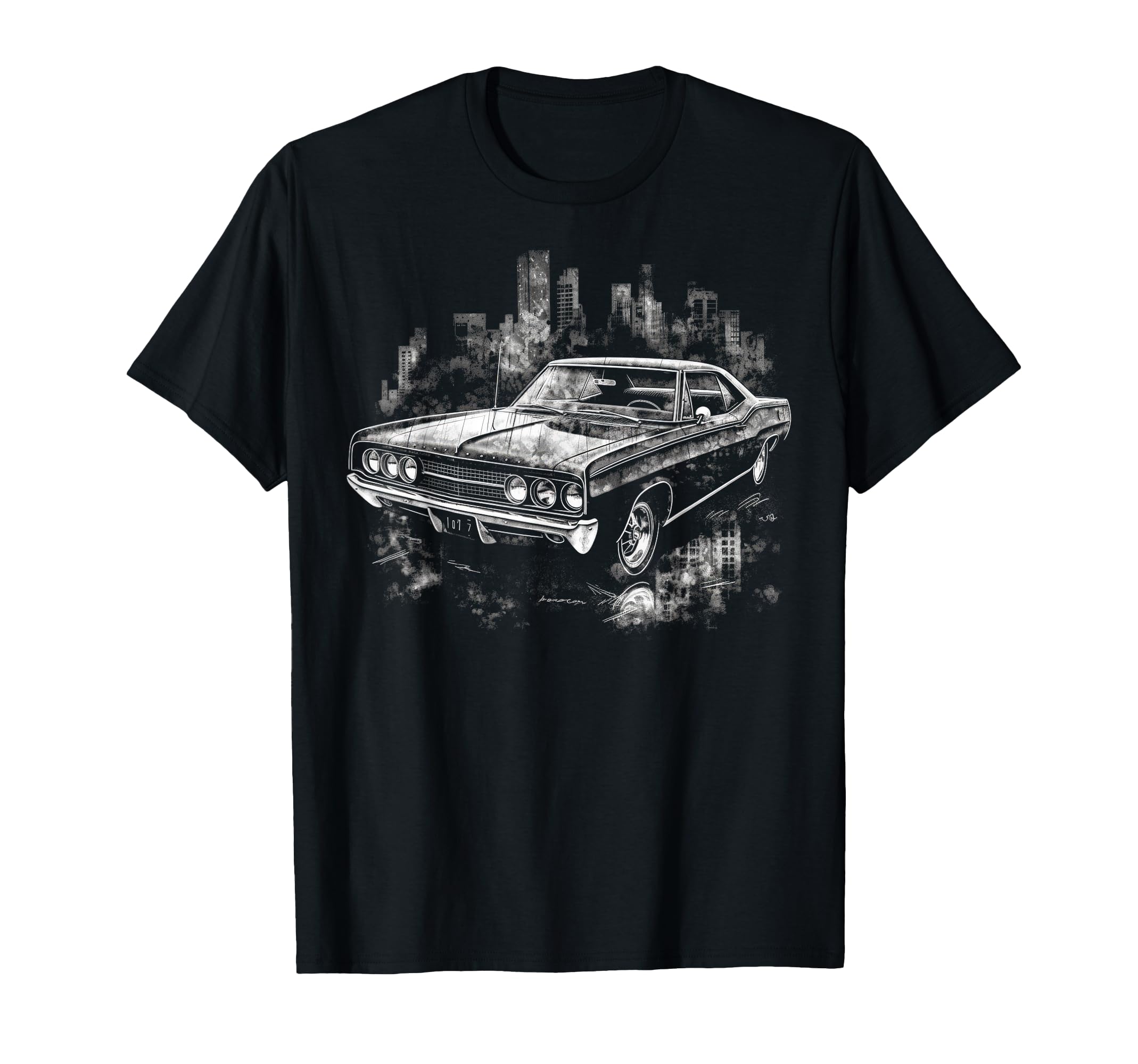Muscle Car Dad Birthday Father T-Shirt - Graphic Print for Adults - T-Shirt, Sweatshirt, Hoodie