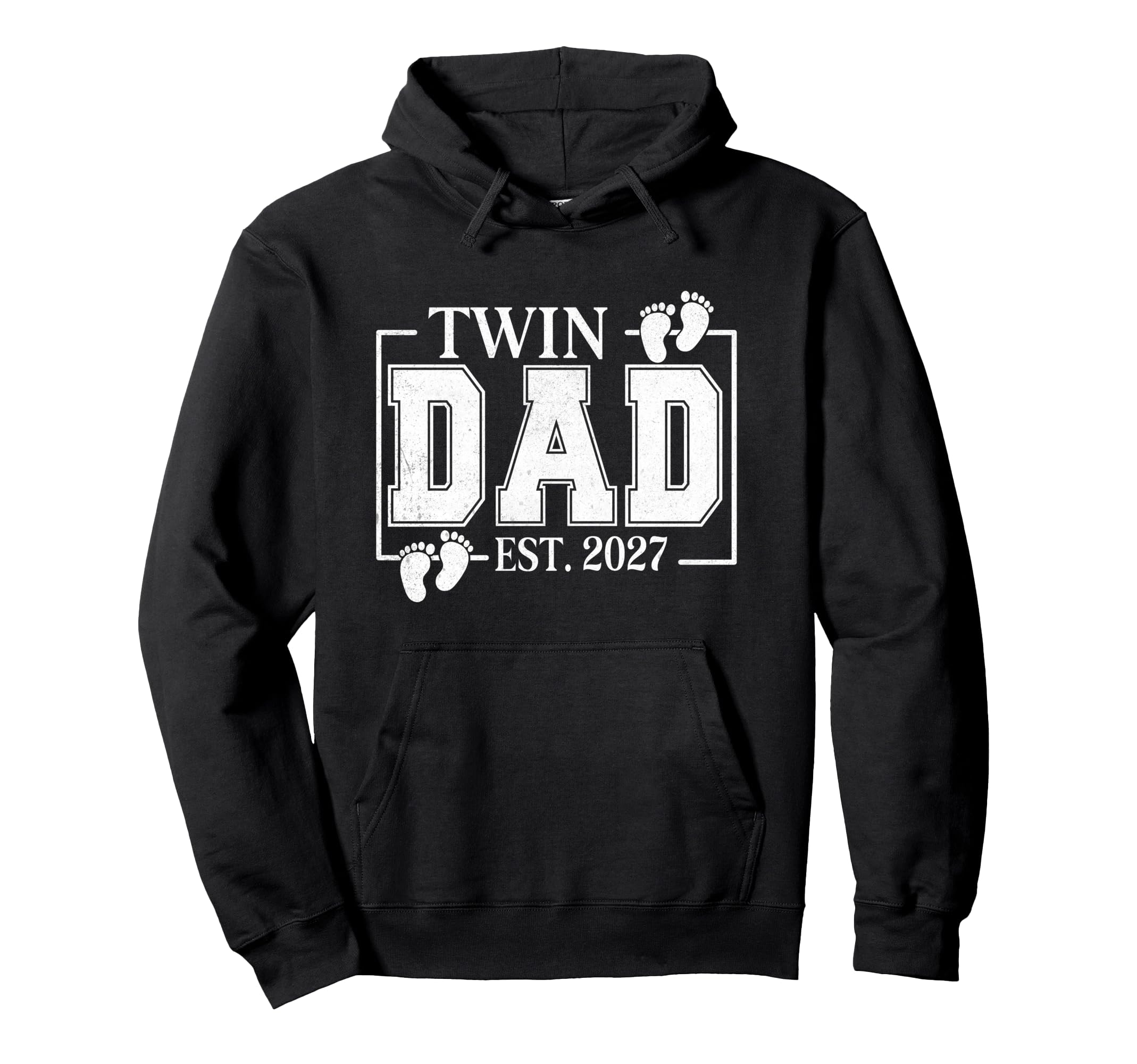 Twin Dad Est 2027 Daddy Fathers Day Hoodie - Streetwear Style Men Women - T-Shirt, Sweatshirt, Hoodie