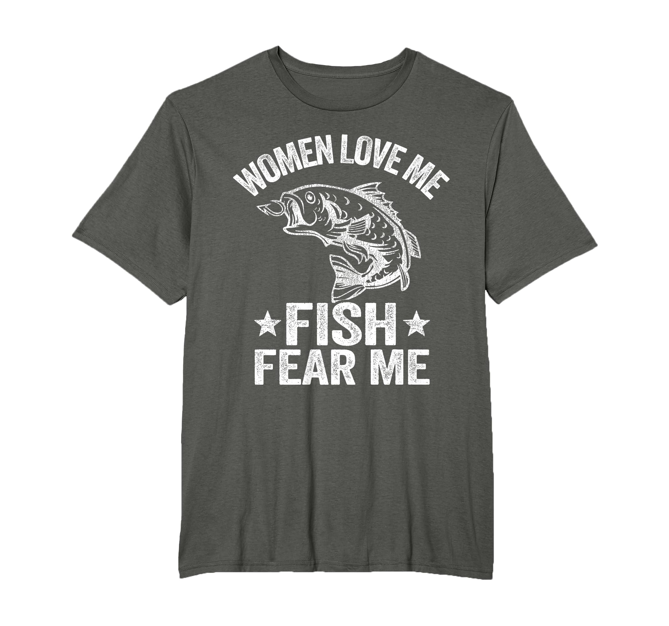 Love Me Fish Fear Me Funny Bass Fishing T-Shirt - Novelty Apparel Men Women - T-Shirt, Sweatshirt, Hoodie