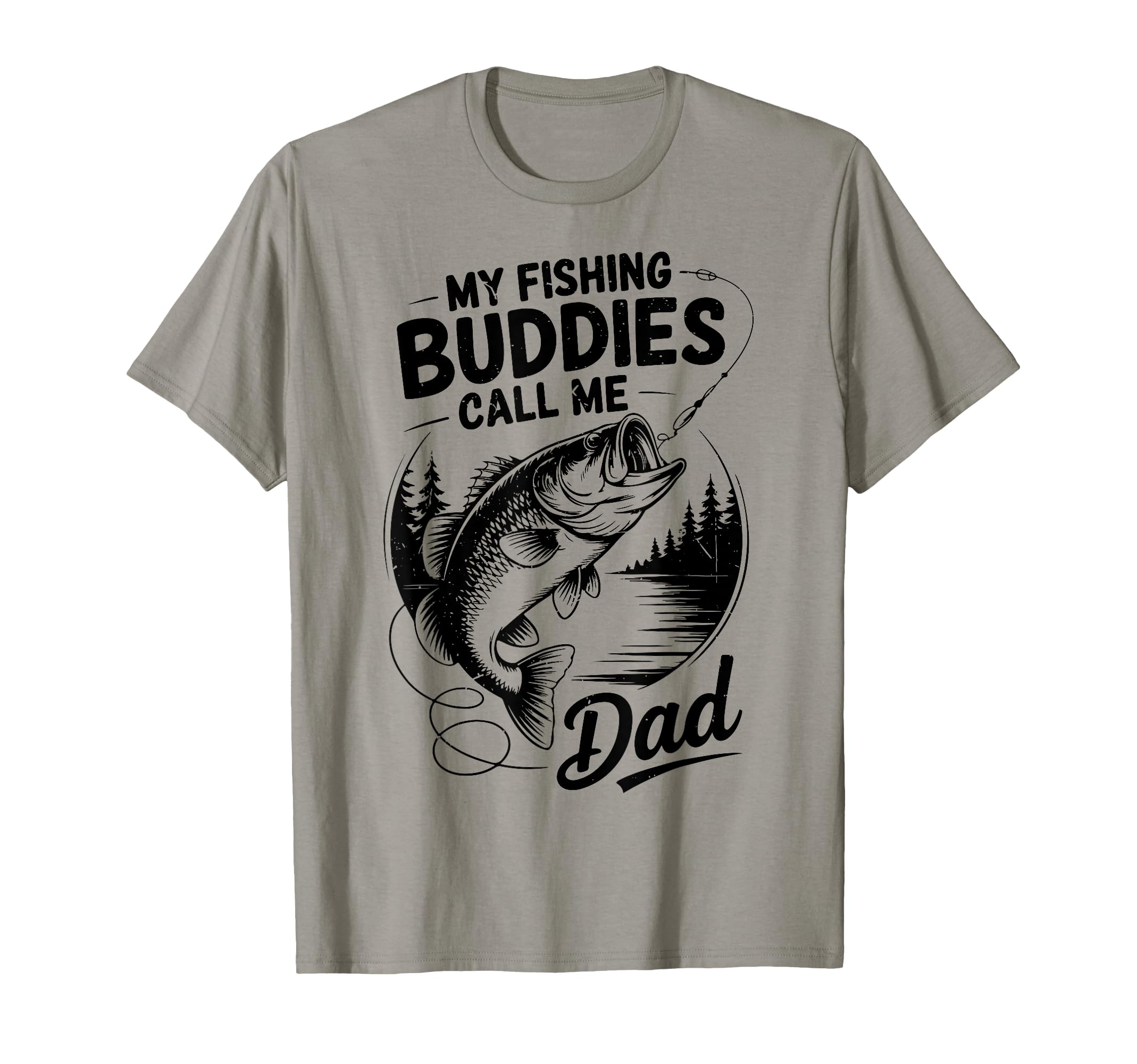 My Fishing Buddies Call Me Step Dad T-Shirt - Custom Art Print Men Women - T-Shirt, Sweatshirt, Hoodie