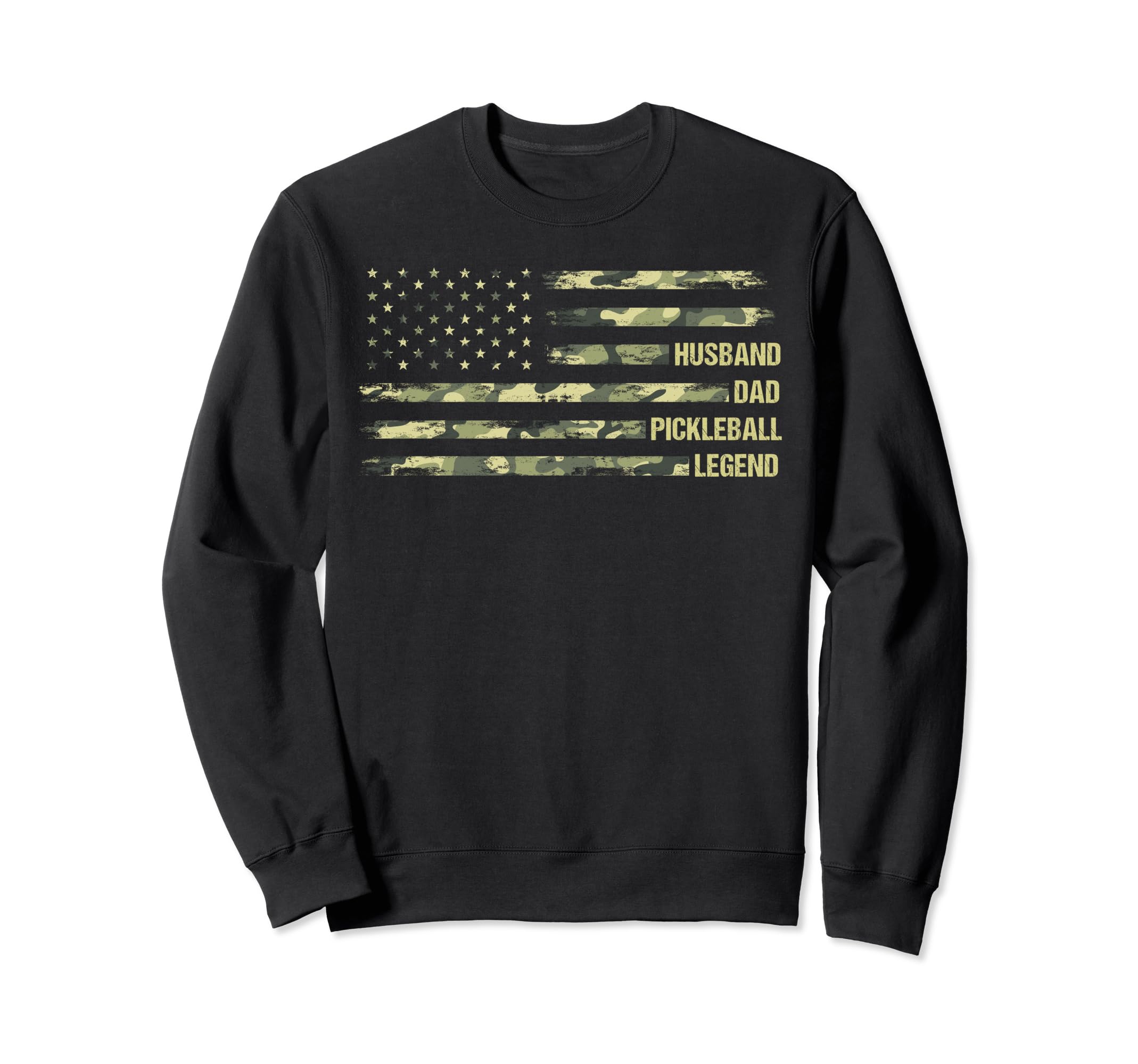 Mens Husband Dad Pickleball Sweatshirt - Fun Novelty Design for Adults - T-Shirt, Sweatshirt, Hoodie