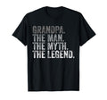 Grandpa Myth Legend Fathers Day T-Shirt - Casual Everyday Wear Unisex - T-Shirt, Sweatshirt, Hoodie
